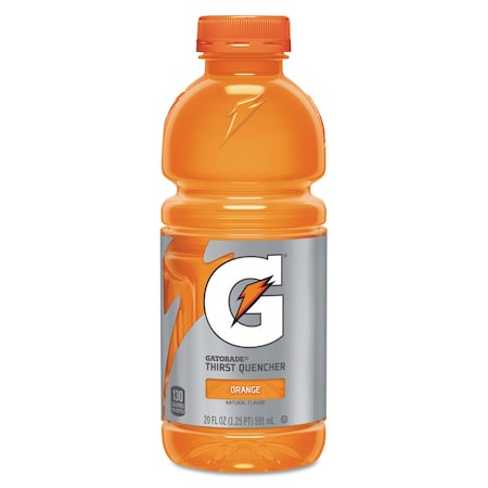 Gatorade G-Series Perform 02 Thirst Quencher, Orange, 20 oz Bottle, PK24 052000328677
